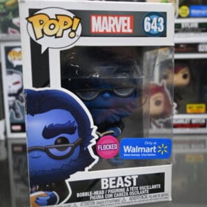 Funko Pop! Marvel – Beast (Flocked) [Walmart Exclusive] (#643)